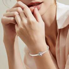 1 pieza Colgante en forma de corazón con circonita cúbica rosa y decoración de joyería de estilo variado para collar, pulsera