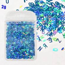 12 Colors Letters Art Glitters Sequins, Laser Gold 3D Letter Flakes Alphabet Epoxy Resin Art Presents Designs, Accessories For Women Girls Valentine's Day Love Gifts, Decorations Shine Letters DIY Art Stickers Decals