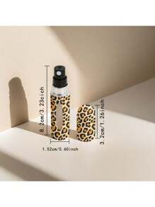 1/3 件 5ml 便携式可填充香水喷雾瓶 - 豹纹和花卉主题迷你旅行雾化器，香水瓶 - 彩色 - 查看 4