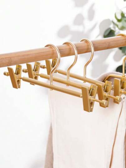 5/10/20件铝制裤架，家用裤夹，衣柜衣架，防锈防风