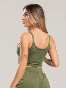 Women Sports Tees & Tanks - 軍綠色 - 查看 2
