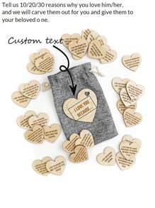 10 20 30 Pcs, Personalized I Love You Reasons Pack - Romantic Gift For Someone Special - Wedding - Anniversary - Valentine's Day - Birthday, Give It To Your Beloved One, Must-Have Valentine's Day Gift Gifts Graduation
