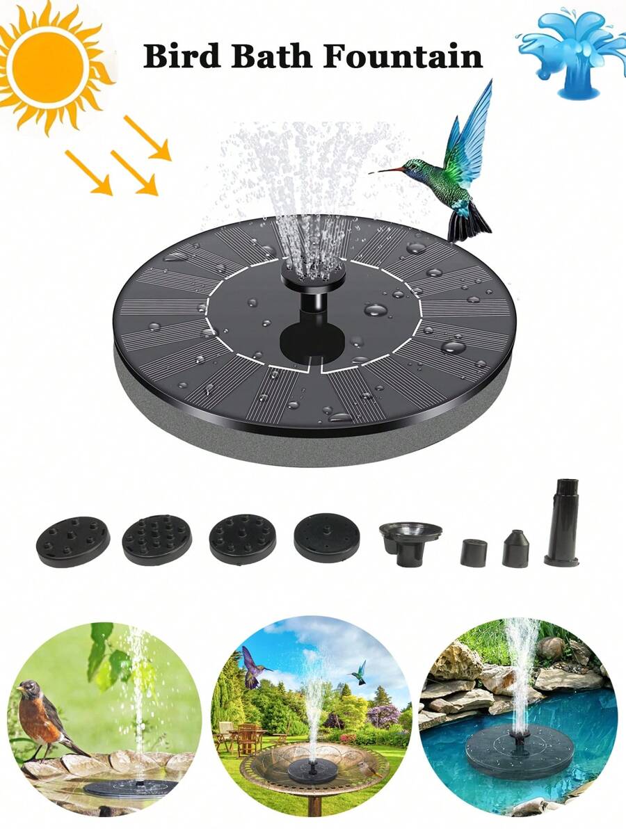 Solar Bird Bath Fountain Pump Bird Feeder Bird Bath Pump Pool Pond ...