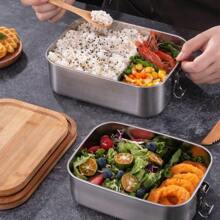 Boîte à lunch Bento grande capacité, boîte à lunch isotherme, récipients à repas compatibles micro-ondes pour le travail, le camping en plein air