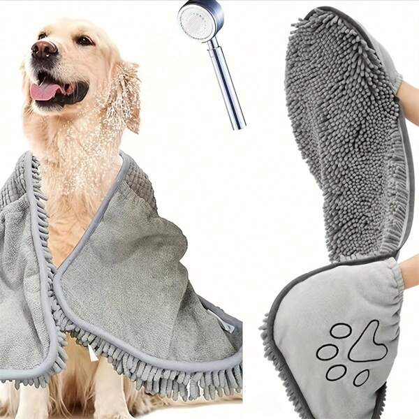 Toalla de baño para mascotas, diseñada especialmente para perros, con absorción rápida de agua, toalla de baño para gatos y perros
