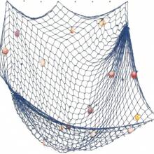 2 paquetes de red de pesca tejida a mano, red de pesca decorativa de estilo mediterráneo de 1.5x2m para decoración de pared, versátil para decoración de fiestas con temática de océano