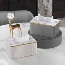 Tissue Box Cover, PU Leather Tissue Box Holder Rectangular Box Covers For Home/Office/Car Decoration, Tissue Box, Bedroom, Table, Paper Organizer, Tissue Box Cover Black, Napkin Holder Tissue, Paper Holder Storage, Towel Holders, Tissue Rolls,Tissue Box Holder,Napkin Holder,Festival Family Gathering,Kitchen Dining Table DecorFor Home Kitchen Bedroom Living Room Dining Room, Home Decoration Accessories, Decorative Box,Women Wedding Gift,Summer Travel Holiday Festival Must-Have