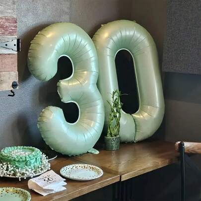 2pcs/Set 32inch/40inch Number Foil Balloon, Party Decorations For 18/30 Years Old