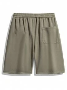 3pcs/Pack Plus Size Stamped Straight Leg Casual Loose Sports Shorts - Multicolor - View 6