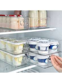 Multipurpose Organizer Can And Food Holder For Refrigerator Acrylic Cabinet - Transparente - View 2