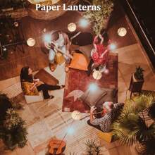 12PC White Paper Lanterns, White Paper Lanterns Decorative, Chinese/Japanese Hanging Round Paper Lanterns Lamp For Birthday, Wedding, Christmas, Bridal, Home Decor, Party Decoration