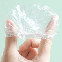 一次性耳套：100个 HDPE低压材质 染发剂 耳罩 洗澡 防水保护套 一次性耳套冬季配件 - 白色 - 查看 5