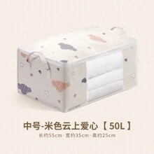 Duża pojemność widoczna torba do przechowywania kołder, do użytku domowego, torba na ubrania z nadrukiem, bagaż, przeprowadzka