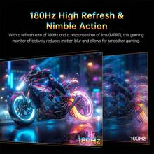 KTC Monitor curvo para juegos de 32 pulgadas, 170 Hz, QHD 2K 1440p 2560 x 1440, 1 ms, HDR10, Freesync y G-sync, pantalla de PC sin marco VA 1500R, 125 % sRGB, reducción de luz azul, DP1.4, HDMI2.0, USB, H32S17 - Negro - Ver 8