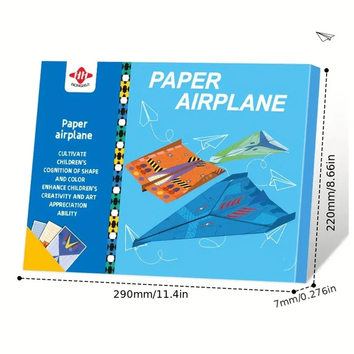 36 Sheets Paper Airplane Origami Book, 3D Pop-Up Origami Instructional