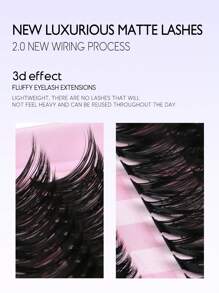 GROINNEYA 3/28Rows Individual Eyelashes Book Large Capacity 9-16mm Mixed Length Cluster Eyelashes For Beginner DIY At Home Eyelashes Extensions Set