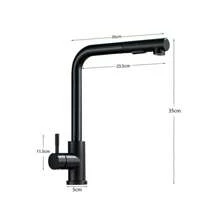 Kitchen Faucet With Pull Out Sprayer Single Hole Single Handle Commercial Faucet For Bar Sink 2 Outlet Mode Modern 360 Swivel Spout Stainless Steel Utility Laundry Mixer Tap