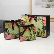 礼品袋 花卉纸袋 带丝带的包装袋 节日礼品 赠礼袋 服装手提袋 - 彩色 - 查看 8