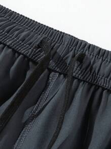 Pantaloncini sportivi casual da uomo, di colore tinta unita, ad asciugatura rapida