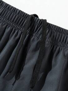 Pantaloncini sportivi casual da uomo, di colore tinta unita, ad asciugatura rapida
