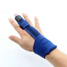 2X Middle Finger Splint Strengthener Support Braces Brace Orthotics Protector Pain Relief - Royal Blue - View 3