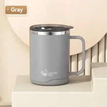 1 件不锈钢杯便携式咖啡杯带盖密封办公杯茶杯牛奶杯旅行杯返校