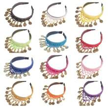 1 Stück Bohemian Stil Strass Kopfkette - Vintage Perlen Stirnband für Frauen, geeignet für Partys, Bühnenauftritte, Bauchtanz, Tanzkopfschmuck