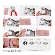 50/200pcs Colorful Plastic Prong Snap Buttons, Iron Plier Tool Kit And Storage Box, Suitable For DIY Crafts, Pants, Bibs, Hats, Shoes, Umbrellas, Sewing (Random Color Buttons Without Box) - Multicolor - View 4