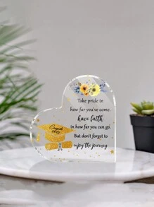 1 Stück inspirierendes Acryl-Schild als Abschlussgeschenk für sie, Abiturientin, Studentin, Master-, Doktorandin, Abschlussgeschenk für Studenten, Abschlusserinnerung für Tochter, Sohn, Schwester