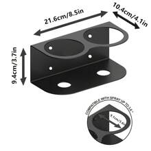 Metal Wall-Mounted Paint Spray Bottle Rack, Single/Double/Triple Hole Design, Easy Installation Storage Shelf For Garage And Home