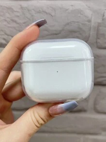 Solid Color Matte Transparent Material Earbud-Free Protective Case Compatible With Apple Anti-Fall, Anti-Scratch, Transparent Protective Case - Clear - View 11