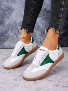 Women's Casual Sneakers, Flat Comfortable Athletic Trainers, Shock Absorbing Soft Sole, Non-Slip, Breathable, Suitable For All Occasions