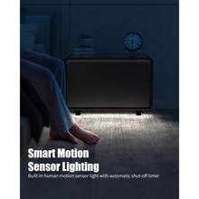 QWERTYUI Smart Nightstand, Side Table With Built In Fridge, 27.8" D X 26.5" W X 18.1" H, Mini Coffee Table, Modern End Table 15W Wireless Charging With USB Chargers And Outlets For Bedroom (Black) - default - View 7