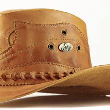 Unisex Country Hat In Genuine Leather, Carrot Color, Barretos Kapell Line - Carrot - View 7