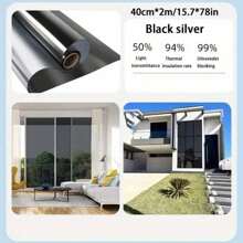 1 Roll Of Window Glass Heat Insulation Film, One Way Perspective Window Film, Sun Protection Film, Privacy And Uv Protection Glass Film