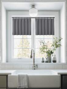 VEHEDE Set Of 2 Blackout Curtains With Ruffle Tape Thermal Curtains Against Heat Bedroom Curtains And Drapes Heat Protection Curtain Gray Opaque - Grau - View 32