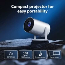 Mini Proyector con WIFI 6 y Bluetooth, compatible con 4K y 1080P, proyector portátil con rotación de 180°, pantalla de 130", proyector de cine automático, compatible con laptop, PC y smartphone. - Tipo de Enchufe A USA (110-127V) - Ver 6
