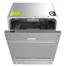 Cecotec Lave-Vaisselle Intégré 60 cm Bolero Aguazero 6500 Full-BI. 15 Couverts, Troisième Bac, Faible Consommation d Énergie, 6 Programmes avec Dual Zone Wash, O2 Dry, Motor Inverter Plus - Multicolore - Voir 1
