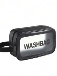 1 szt. Kreatywna kosmetyczka, kosmetyczka ze skóry PU, duża pojemność, modny i przenośny organizer na przybory toaletowe, wysokiej jakości brązowy kolor z koronką i plisowanym wzorem, wielofunkcyjna minimalistyczna kosmetyczka