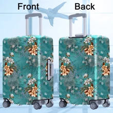 1pc Classic Retro Floral Print Pattern Series, Thickened Suitcase Protective Cover, Thickened Suitcase Accessories, Suitable For Business, Business Trips, Vacations, Travel, Luggage Check-In, Back To School, Add Color To Your Suitcase. Suitable For 20-28 Inch Suitcases. Bag For School School Accessories School Stuff - Multicolor - View 9