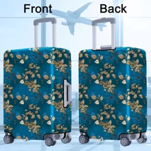 1pc Classic Retro Floral Print Pattern Series, Thickened Suitcase Protective Cover, Thickened Suitcase Accessories, Suitable For Business, Business Trips, Vacations, Travel, Luggage Check-In, Back To School, Add Color To Your Suitcase. Suitable For 20-28 Inch Suitcases. Bag For School School Accessories School Stuff - Multicolor - View 10