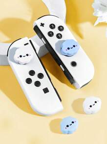 4 nắp đậy ngón tay cái tương thích với Switch / Switch OLED / Switch Lite, nắp đậy cần điều khiển bằng silicon tương thích với bộ điều khiển Switch, phụ kiện tay cầm chơi game - Nhiều màu - Xem 5