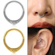 16G Piercing Jewelry Stainless Steel Septum Ring Hypoallergenic Nose Ring For Septum/Nose/Helix/Daith/-Water Droplet Cartilage Earring For Women Men - Stainless Steel Body Piercing Jewelry - View 7