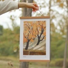 磁性挂钩夹，用于在墙上悬挂画作、卷轴、海报、画框