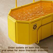Home-Use Adult Foldable Bathtub With Thickened Design For Enhanced Bathing Comfort; No Installation Required; Portable And Easy To Store; Suitable For Ice Baths And Regular Bathing; Comes With A Complimentary Towel Rack; Ideal As A Gift. Bathroom Decor Summer Bathroom Accessories Back To School