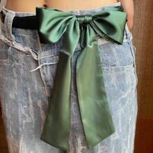 1pc Women Casual Versatile Extra Long 2m Headband, Solid Color Bohemian Style Scarf As Waist/Neck Decor, Bag Accessory, Gift Wrapping Ribbon Hair Band Turban Headband Sweatband, Hairband Fall Winter Hair Accessories For Women For Vacation Outfits Woman Women Bandana Soft Headwrap - Multicolor - View 5