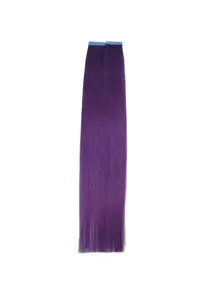 Tape In Hair Extensions Human Hair Seamless Remy Human Hair Tape In Extensions 20pcs 30g/Pack Purple Color