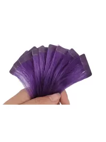 Tape In Hair Extensions Human Hair Seamless Remy Human Hair Tape In Extensions 20pcs 30g/Pack Purple Color