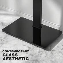 TAVR Modern Floor TV Stand For TVs Up To 70 Inch, Black TV Mount Swivel - Black - View 2