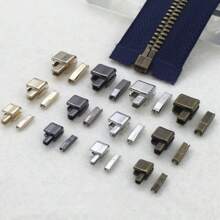 10 مجموعات من السحابات المعدنية لإصلاح السوستة، اكسسوارات الخياطة، الملابس والمعاطف